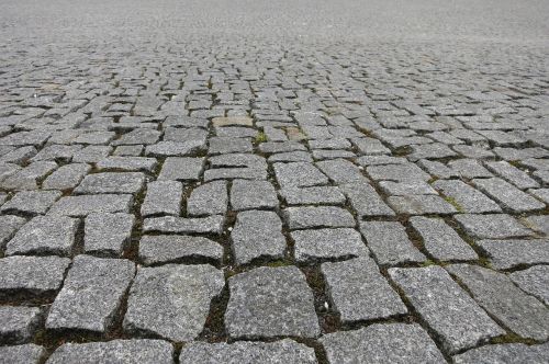 stone ground paving stones