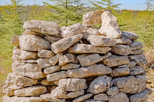 stone pile heap