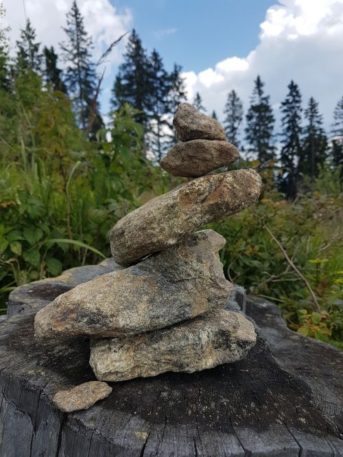 stone nature stack