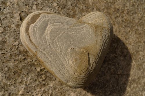 stone heart heart shape