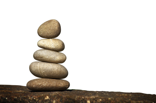 stone the arrangement of the balance