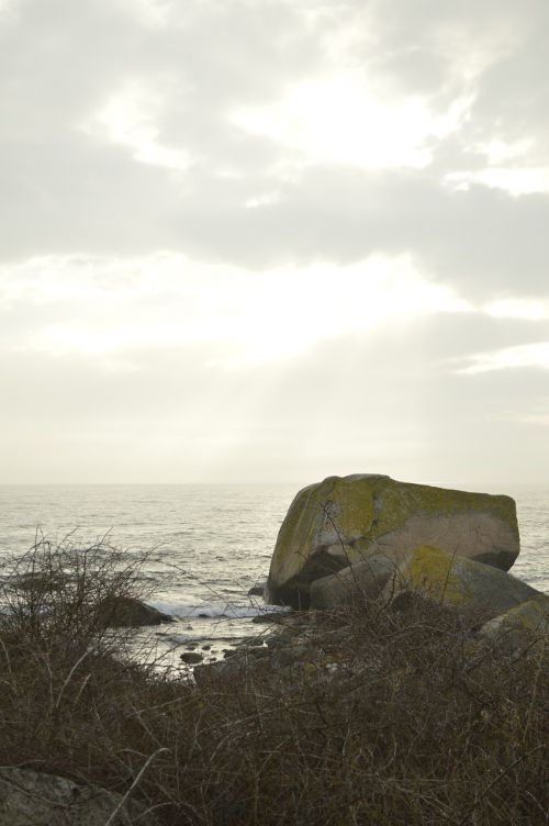 stone sunset sea