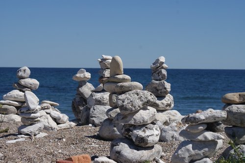 stone  beach  summer