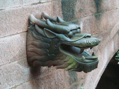 stone dragon sculpture