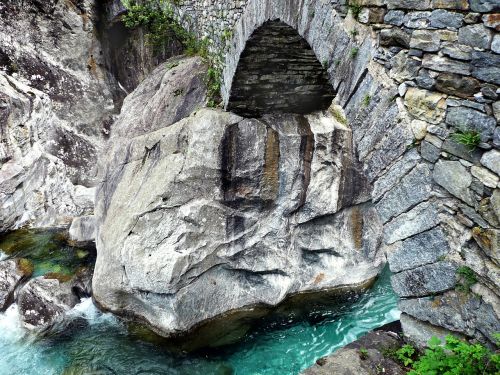 stone bridge roman bridge rock