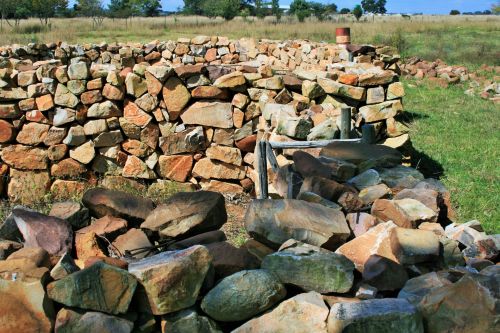 Stone Built Kraal For Farm Animals
