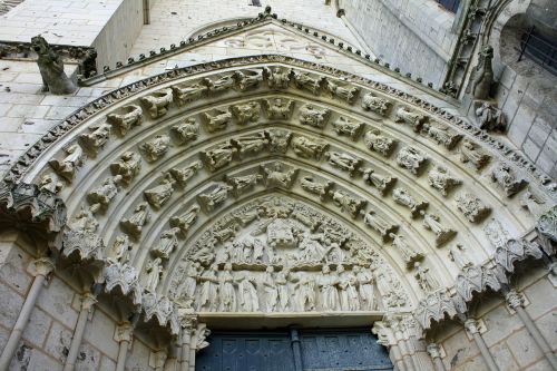 stone carving doorway arched door