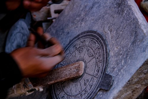 stone carving  nepal  kathmandu