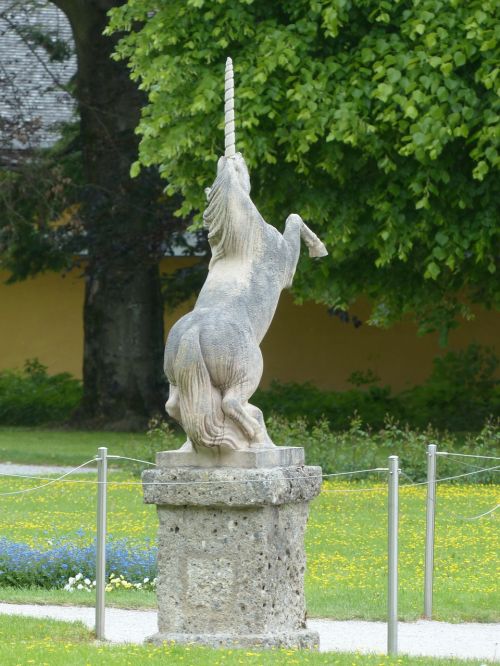 stone figure figure unicorn