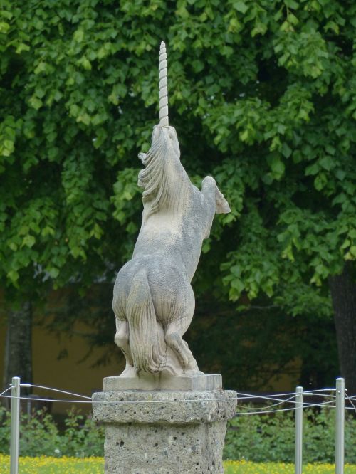 stone figure figure unicorn