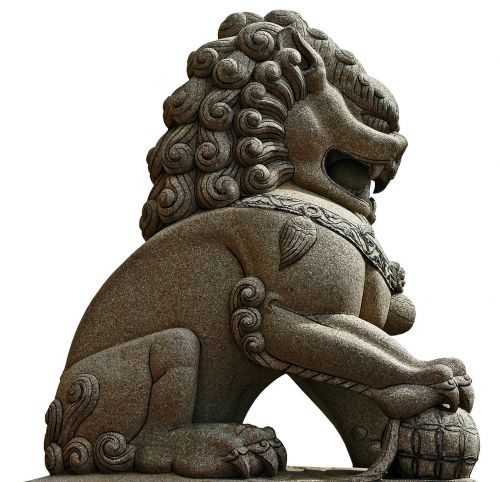 stone figure sculpture lion