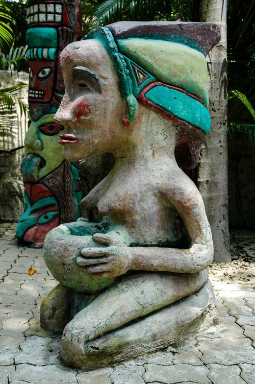 stone figure statue woman