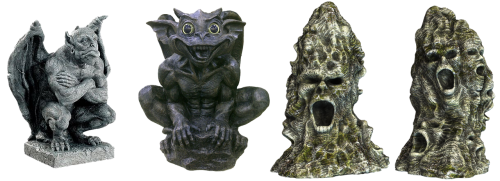 stone figure isolated mysthisch