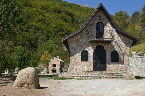 stone house mountain villa villa
