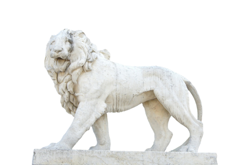 stone lion lion stone figure