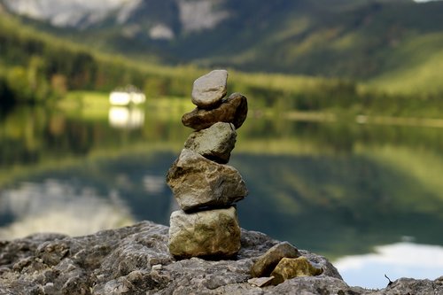 stone tower  relaxation  yoga