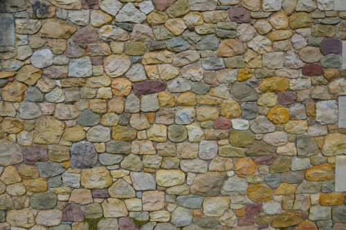 stone wall cobblestone wall architectural
