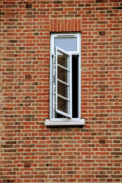 stone wall facade window