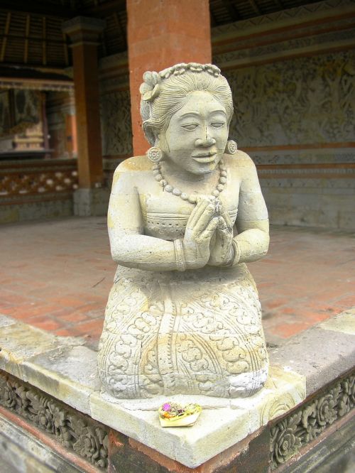 stone woman temple sculpture sculpture