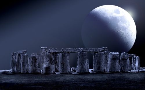 stonehenge moon full moon