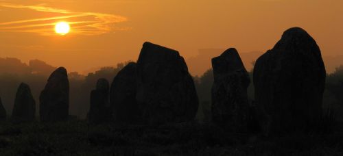 stones sunrise sunset