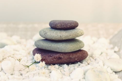 stones meditation balance