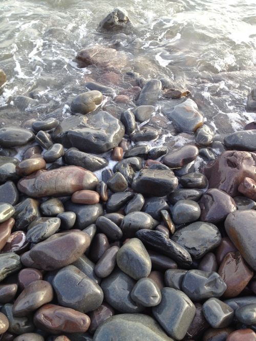 stones pebbles seaside