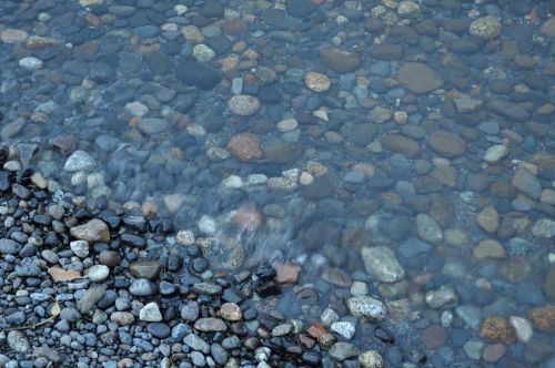 stones water lake