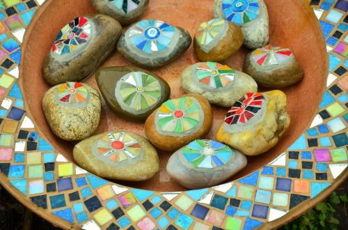 stones mosaic pattern
