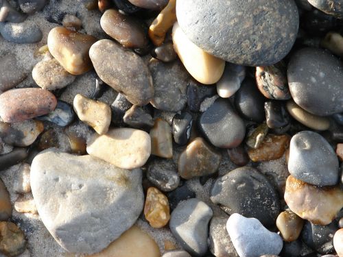 stones beach sea