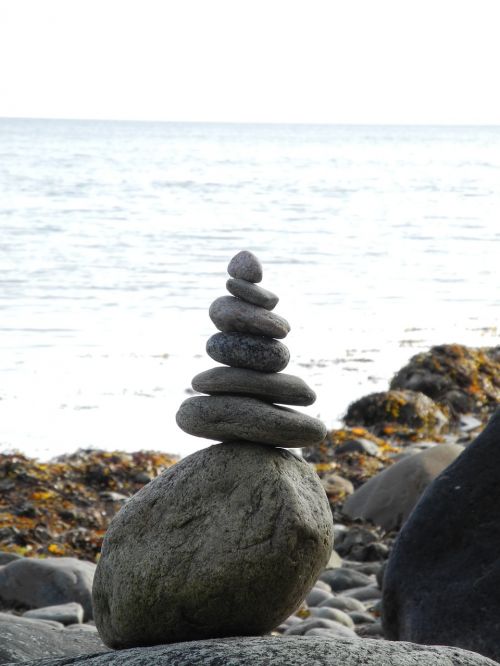 stones denmark sea
