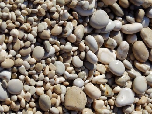 stones sea beach
