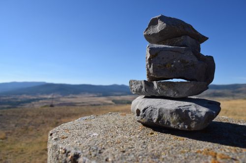 stones field nature