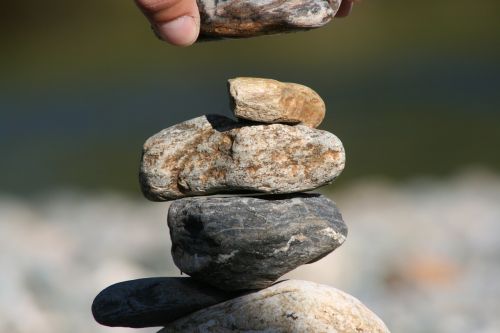 stones pebble river
