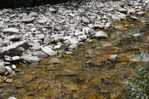 stones water river