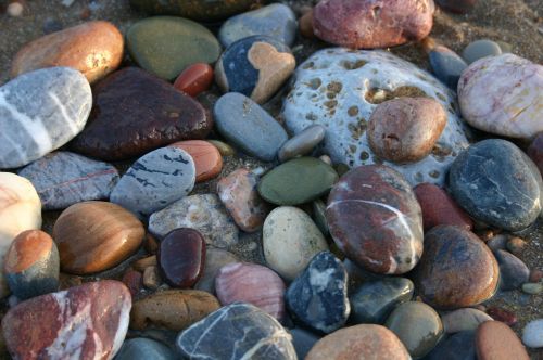 stones round pebbles