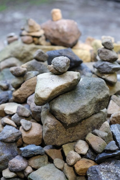 stones boulders pebbles