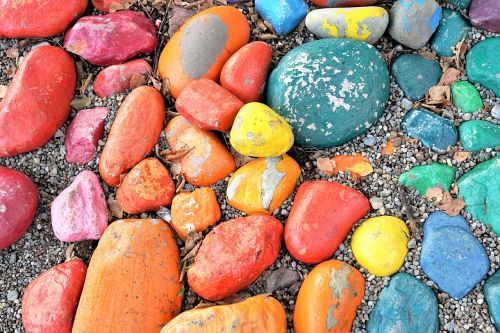 stones colorful color