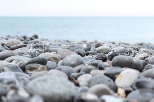 stones sea beach