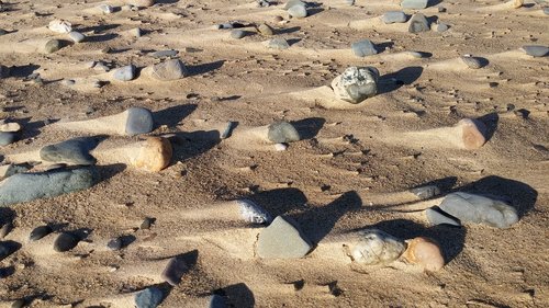 stones  beach  sand