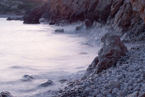 stones meditation sea