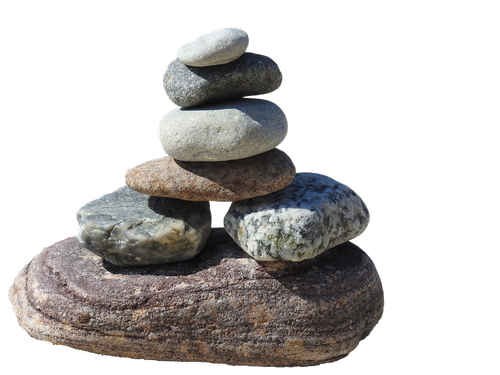 stones  each other  isolated