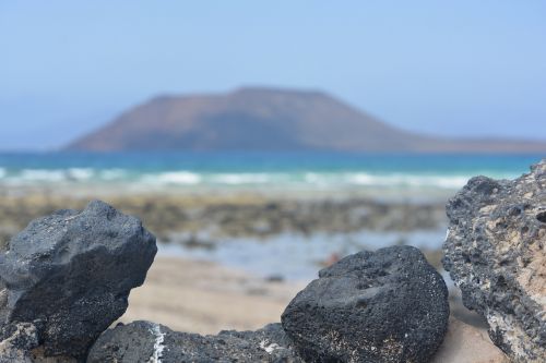 stones lava stone view