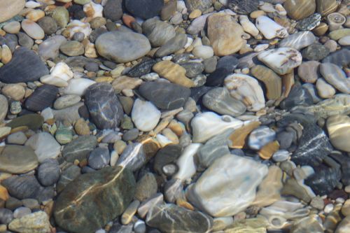 stones pebbles underwater