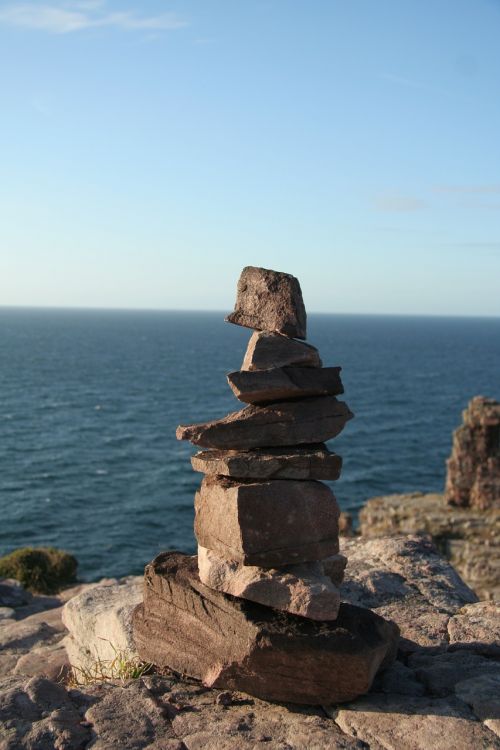 stones stack sea