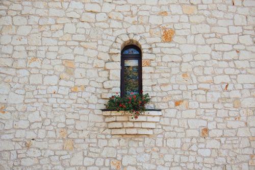 stones wall window