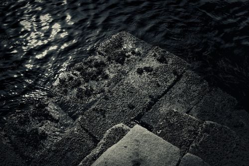 stones concrete water