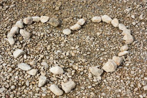 stones heart symbol