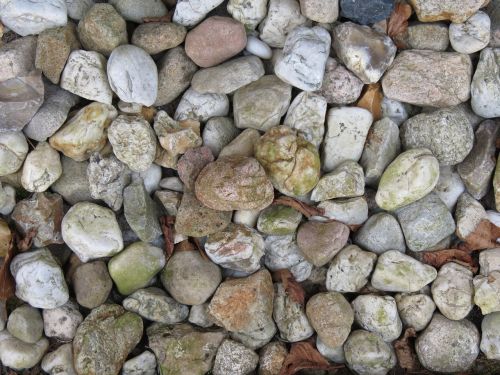 stones bed grey