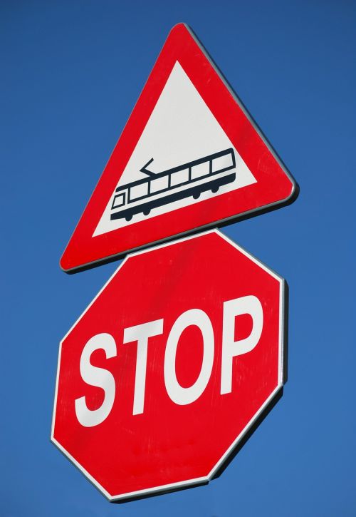 stop traffic road sign